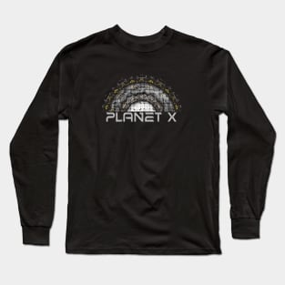 Space Art Planet X Brand Logo Long Sleeve T-Shirt